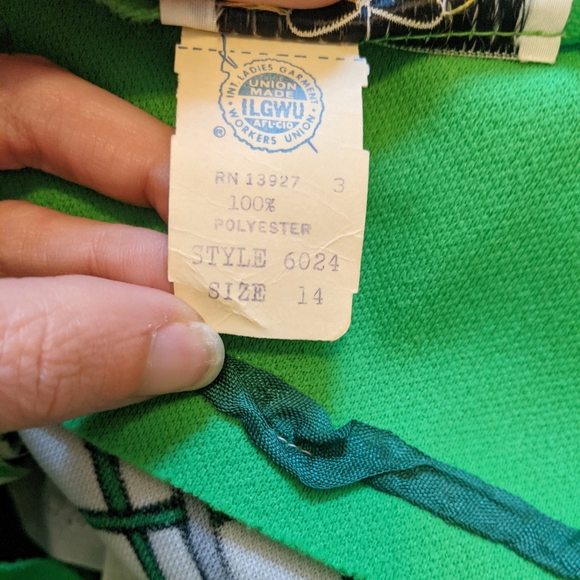 Vintage Flutterbye green and white halter dress - Picture 8 of 8